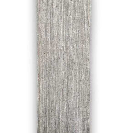 Langwerpig grijs designfineer vel 205 x 17 cm met door-en-door geverfde afwerking, ideaal voor renovatie of kunstprojecten.