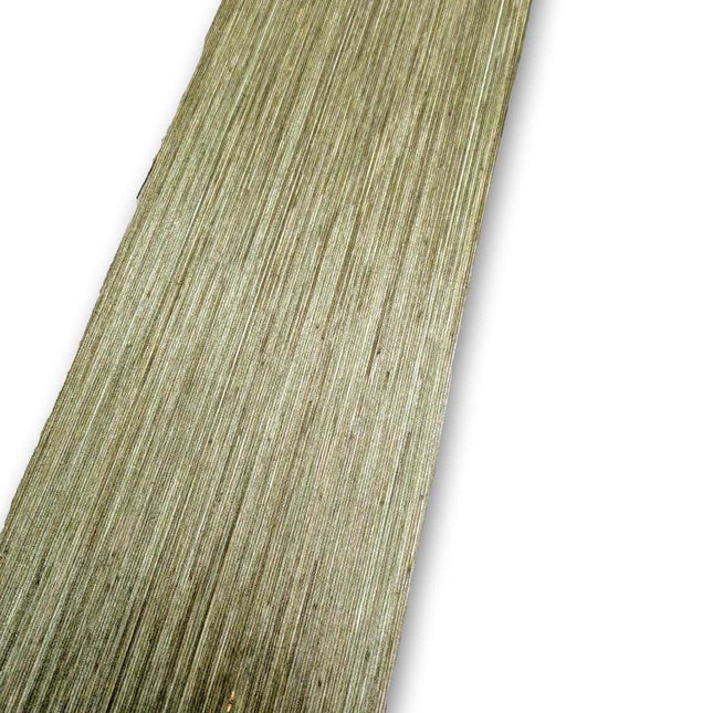 Los vel groen geverfd berken designfineer 210x16 cm, zonder backing en geschikt voor marqueterie of kunstprojecten.